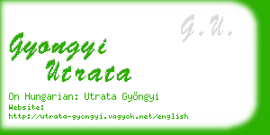 gyongyi utrata business card